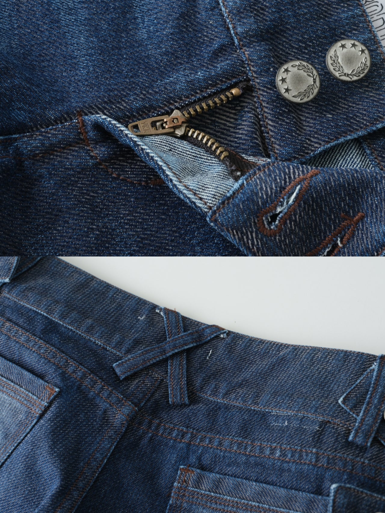 VOL.1-Agterlifd deconstructed shorts jeans with detachable pockets